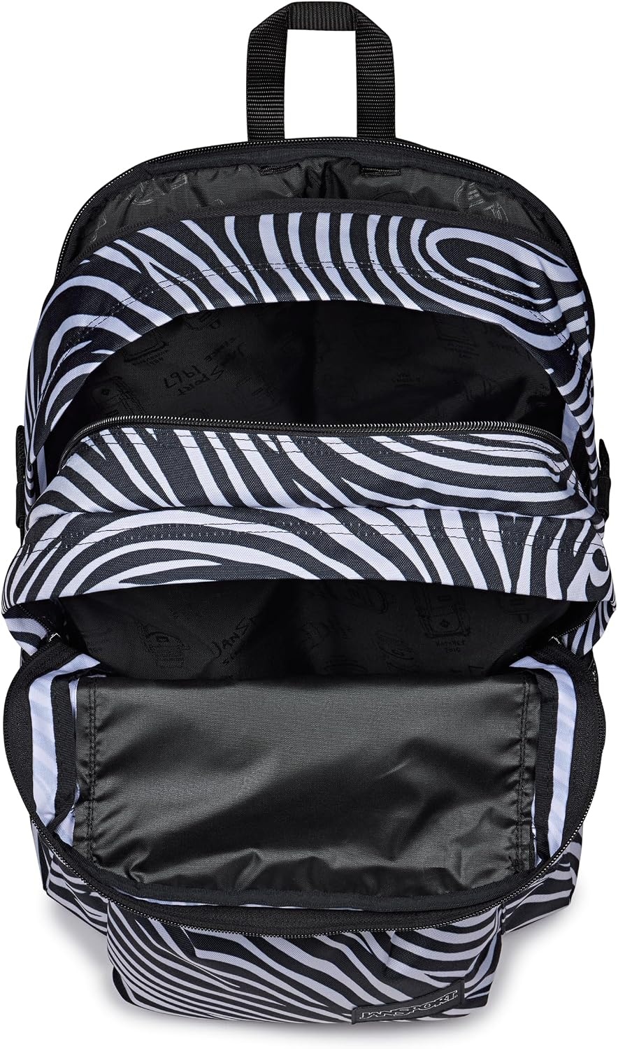 image:imageJanSport Main Campus Backpack Travel or Work backpack w 15Inch Laptop Sleeve and Dual Water Bottle Pockets Rows Of Bows NaturalLemon IceSurreal Swirlies