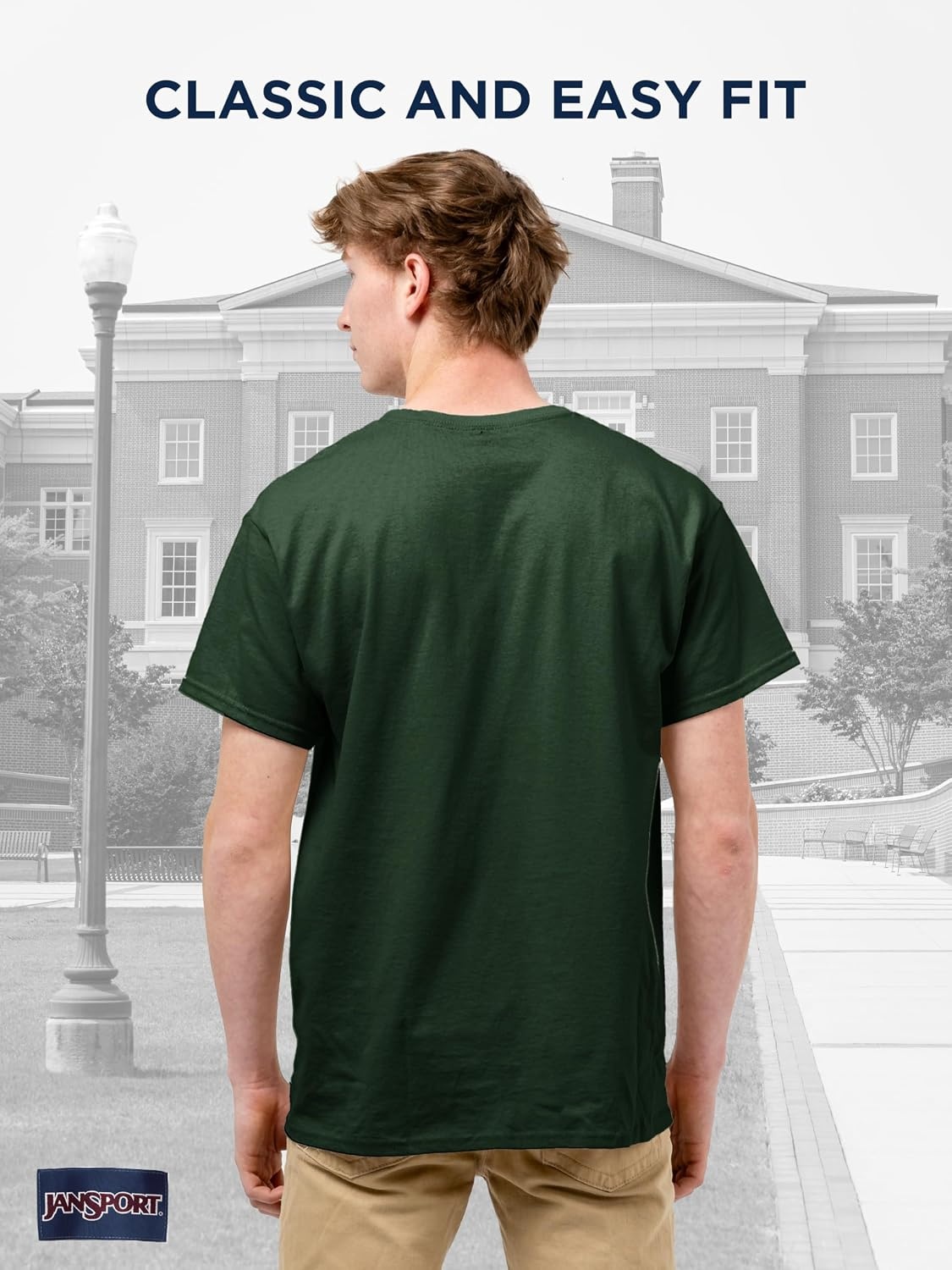 image:imageJanSport NCAA Officially Licensed Campus Short Sleeve T Shirt for Men Soft amp Breathable PreShrunk Cotton Crewneck T ShirtSouth Florida Bulls