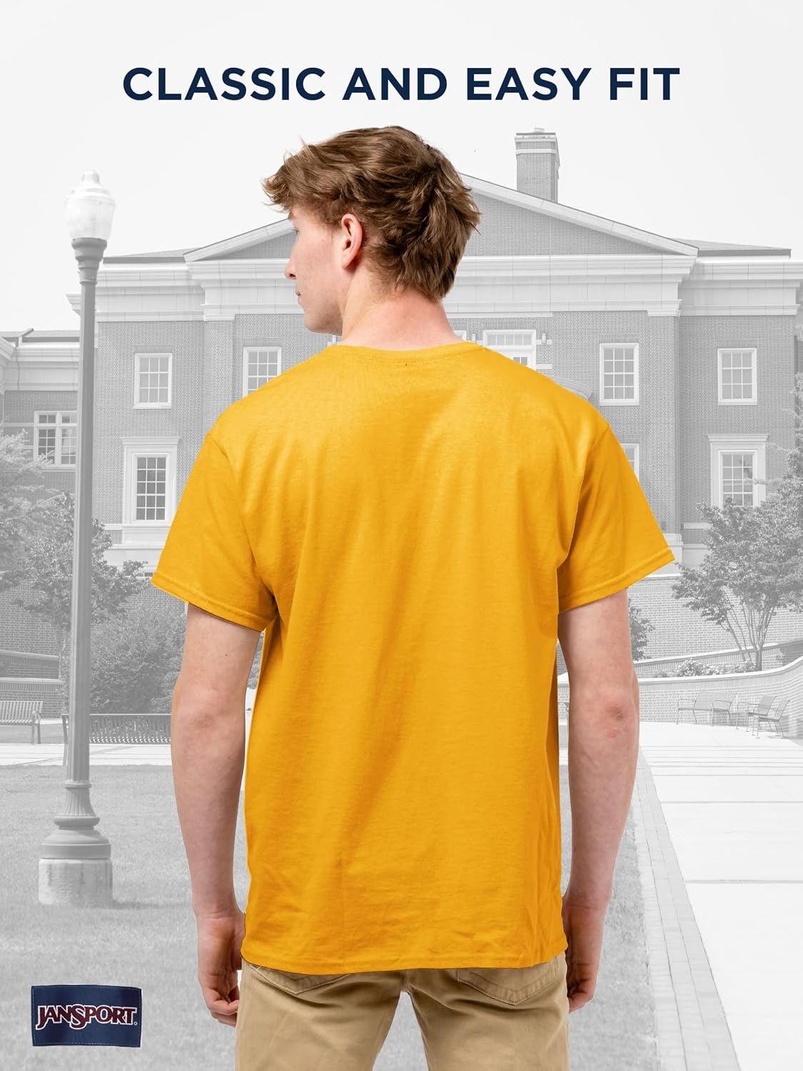 image:imageJanSport NCAA Officially Licensed Campus Short Sleeve T Shirt for Men Soft amp Breathable PreShrunk Cotton Crewneck T ShirtUSC Trojans
