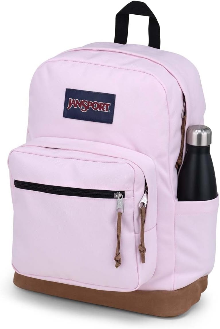 image:imageJanSport Right Pack Backpack Durable Daypack with Padded 15 Laptop Sleeve Spacious Main Compartment amp Integrated Water Bottle Pocket Rustic Roses Moon FlowerBluPnkGrnPink Ice