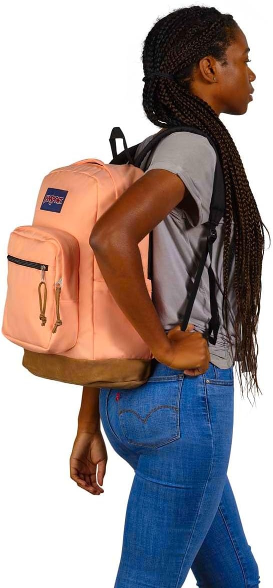image:imageJanSport Right Pack Backpack Durable Daypack with Padded 15 Laptop Sleeve Spacious Main Compartment amp Integrated Water Bottle Pocket Rustic Roses Moon FlowerBluPnkGrnPeach Neon