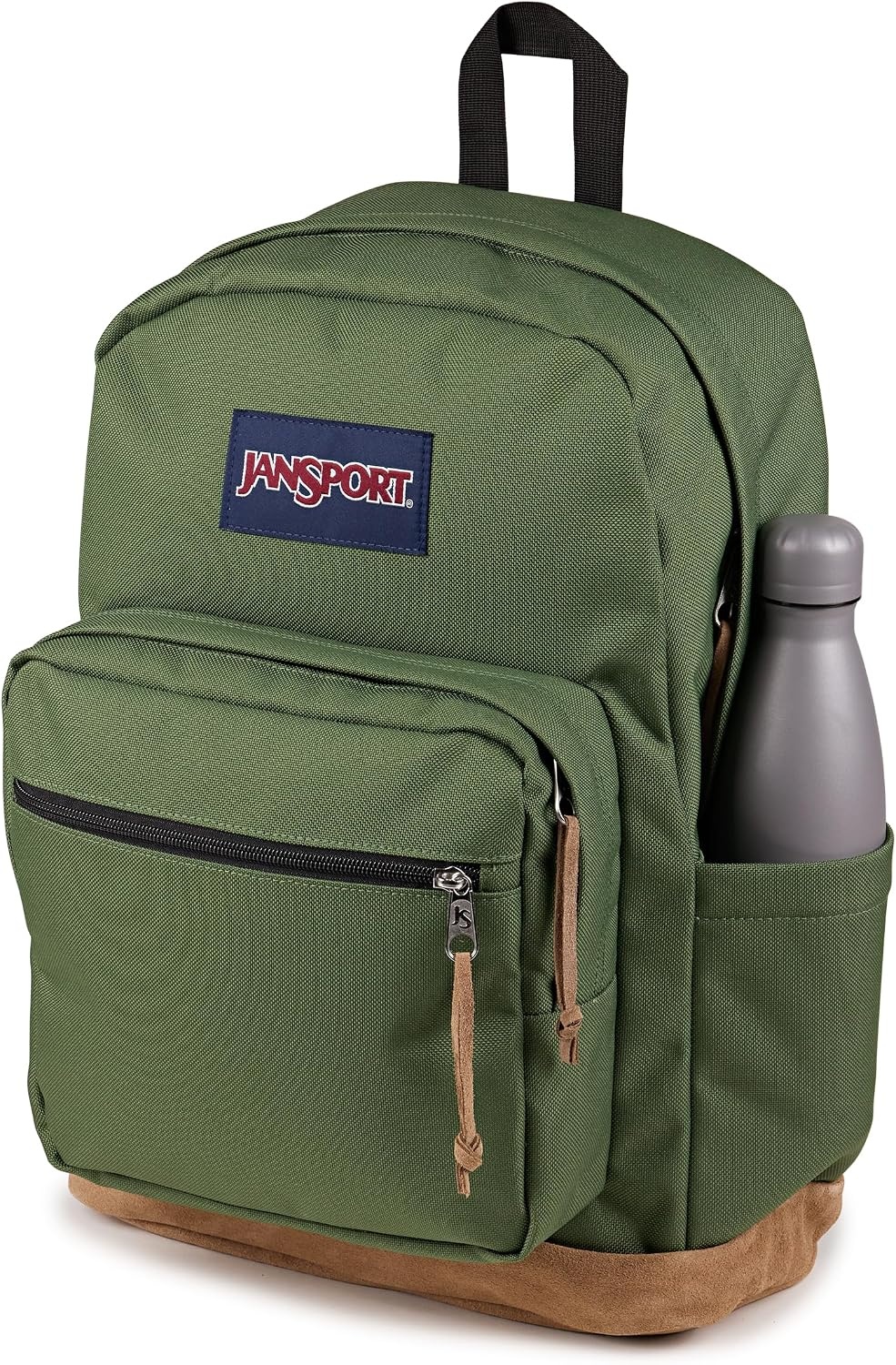 image:imageJanSport Right Pack Backpack Durable Daypack with Padded 15 Laptop Sleeve Spacious Main Compartment amp Integrated Water Bottle Pocket Rustic Roses Moon FlowerBluPnkGrnCargo Green
