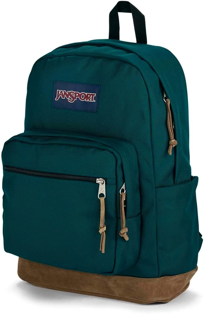 image:imageJanSport Right Pack Backpack Durable Daypack with Padded 15 Laptop Sleeve Spacious Main Compartment amp Integrated Water Bottle Pocket Rustic Roses Moon FlowerBluPnkGrnDeep Juniper