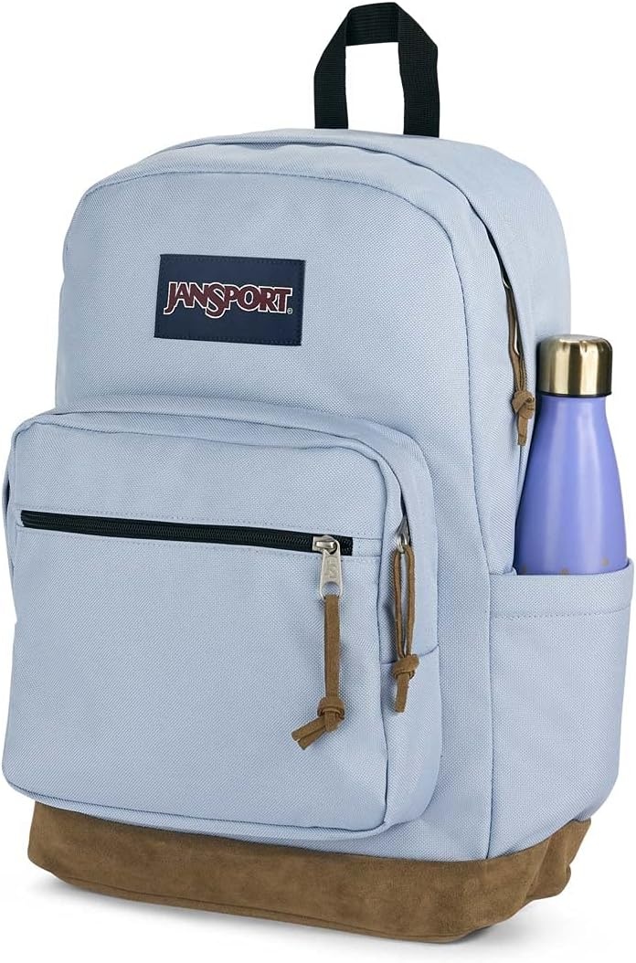 image:imageJanSport Right Pack Backpack Durable Daypack with Padded 15 Laptop Sleeve Spacious Main Compartment amp Integrated Water Bottle Pocket Rustic Roses Moon FlowerBluPnkGrnBlue Dusk