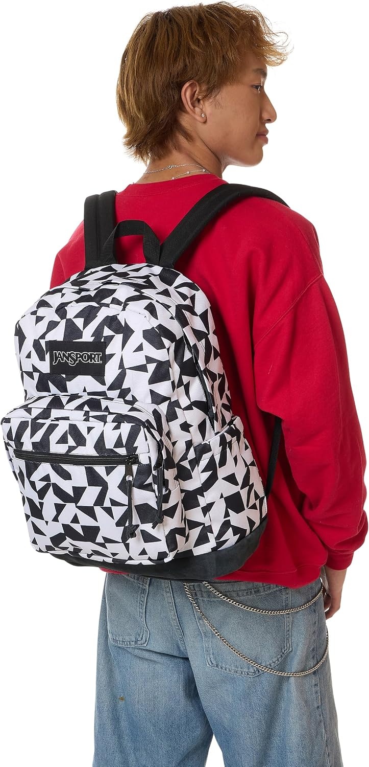 image:imageJanSport Right Pack Backpack Durable Daypack with Padded 15 Laptop Sleeve Spacious Main Compartment amp Integrated Water Bottle Pocket Rustic Roses Moon FlowerBluPnkGrnGroovy Grids