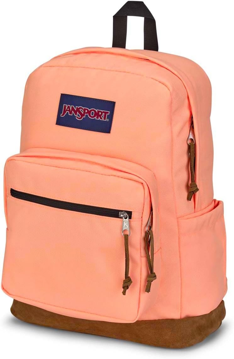 image:imageJanSport Right Pack Backpack Durable Daypack with Padded 15 Laptop Sleeve Spacious Main Compartment amp Integrated Water Bottle Pocket Rustic Roses Moon FlowerBluPnkGrnPeach Neon