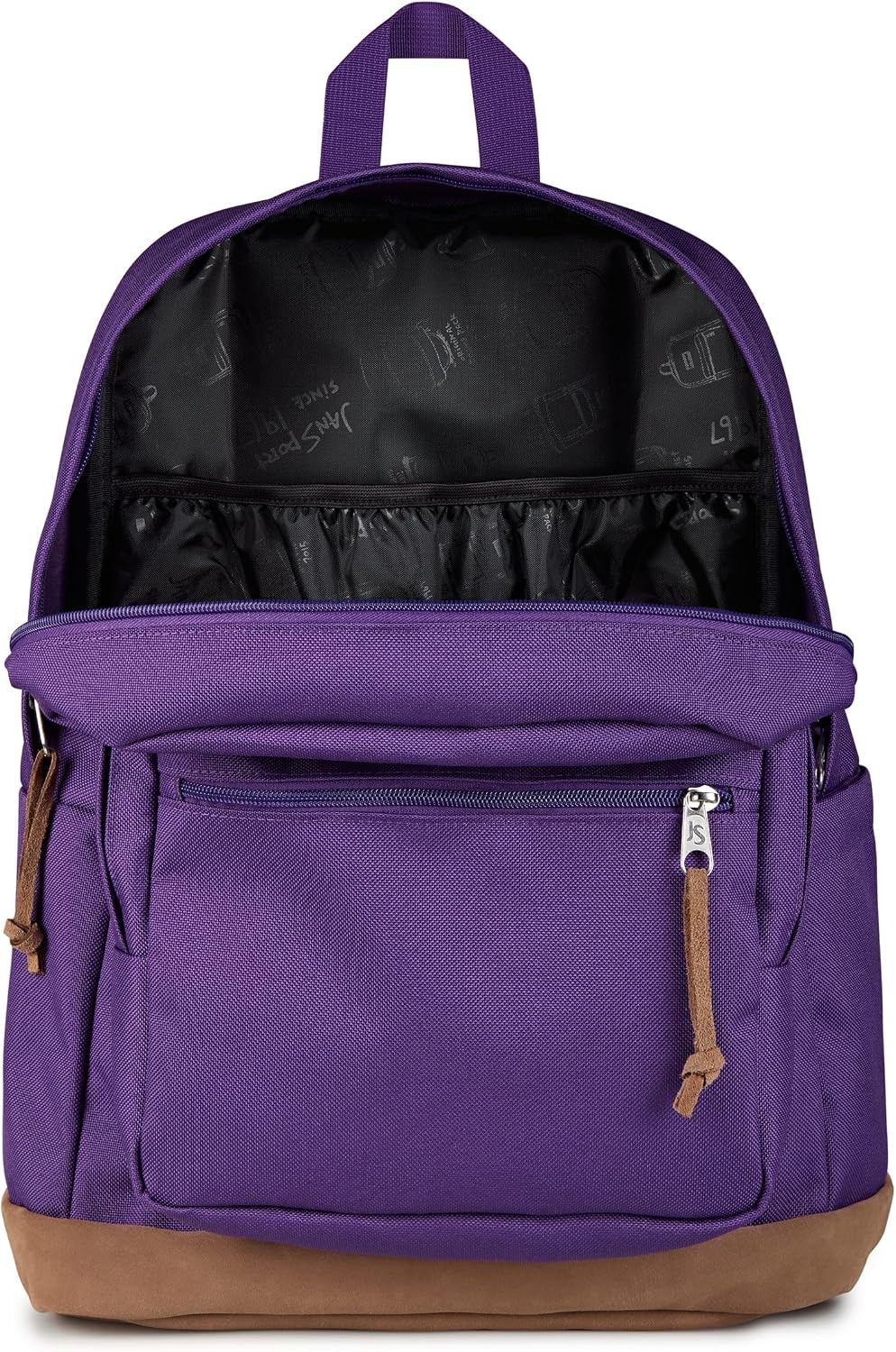 image:imageJanSport Right Pack Backpack Durable Daypack with Padded 15 Laptop Sleeve Spacious Main Compartment amp Integrated Water Bottle Pocket Rustic Roses Moon FlowerBluPnkGrnGrape Jelly