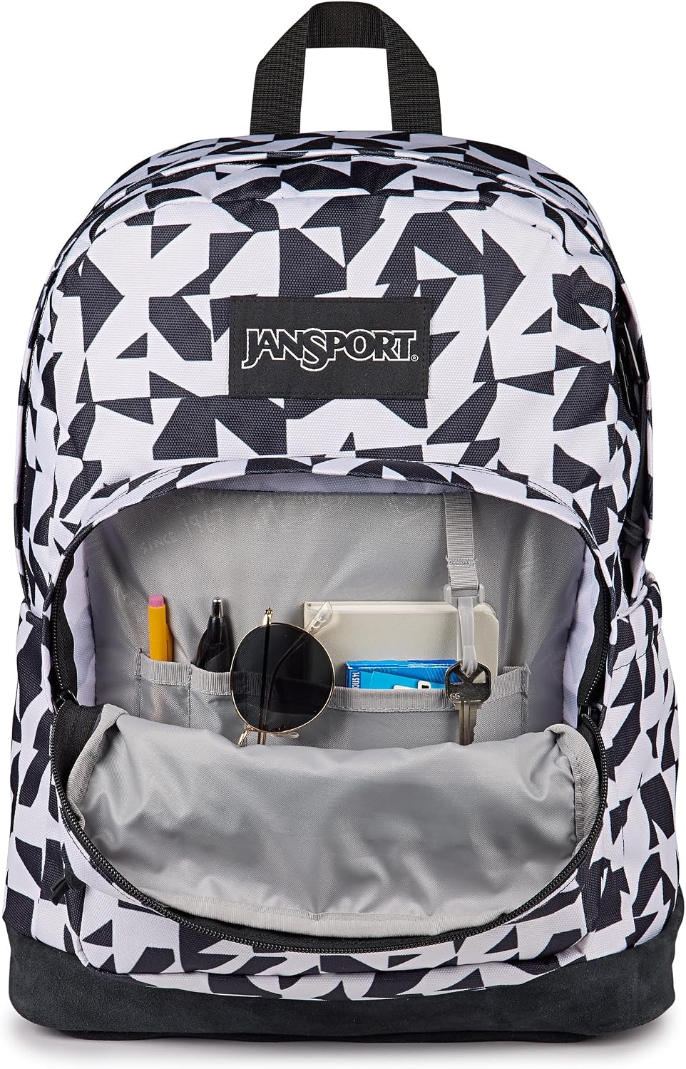 image:imageJanSport Right Pack Backpack Durable Daypack with Padded 15 Laptop Sleeve Spacious Main Compartment amp Integrated Water Bottle Pocket Rustic Roses Moon FlowerBluPnkGrnGroovy Grids
