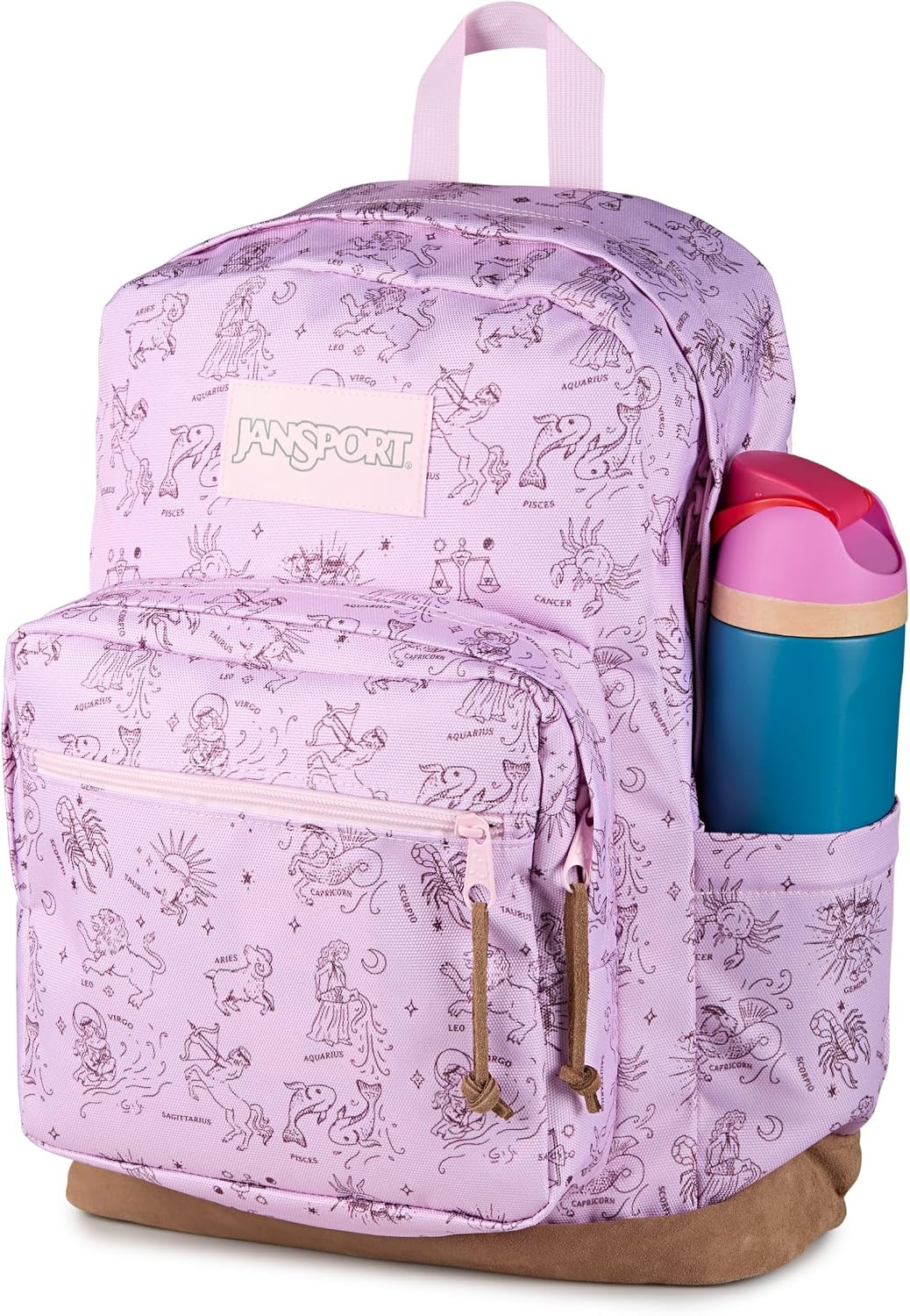 image:imageJanSport Right Pack Backpack Durable Daypack with Padded 15 Laptop Sleeve Spacious Main Compartment amp Integrated Water Bottle Pocket Rustic Roses Moon FlowerBluPnkGrnHoroscope Horizons Pink IceMahogany Haze