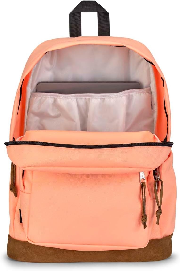 image:imageJanSport Right Pack Backpack Durable Daypack with Padded 15 Laptop Sleeve Spacious Main Compartment amp Integrated Water Bottle Pocket Rustic Roses Moon FlowerBluPnkGrnPeach Neon