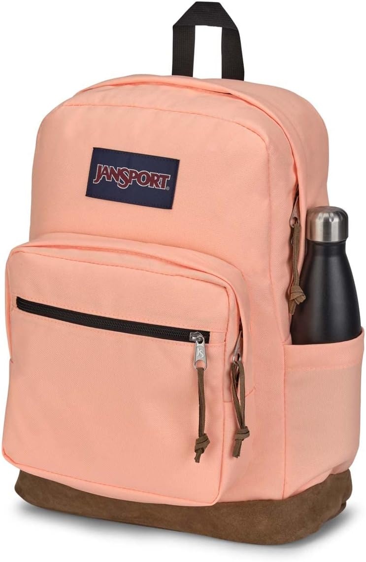 image:imageJanSport Right Pack Backpack Durable Daypack with Padded 15 Laptop Sleeve Spacious Main Compartment amp Integrated Water Bottle Pocket Rustic Roses Moon FlowerBluPnkGrnPeach Neon