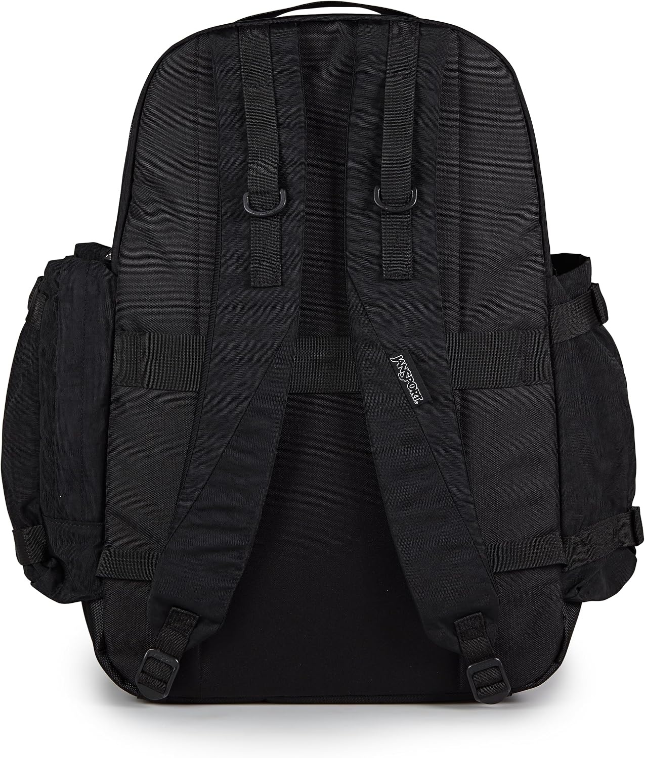image:imageJanSport Seattle Pack Durable Backpack with Main Compartment Dual Water Bottle Pockets Lined Laptop Sleeve TravertineBlack