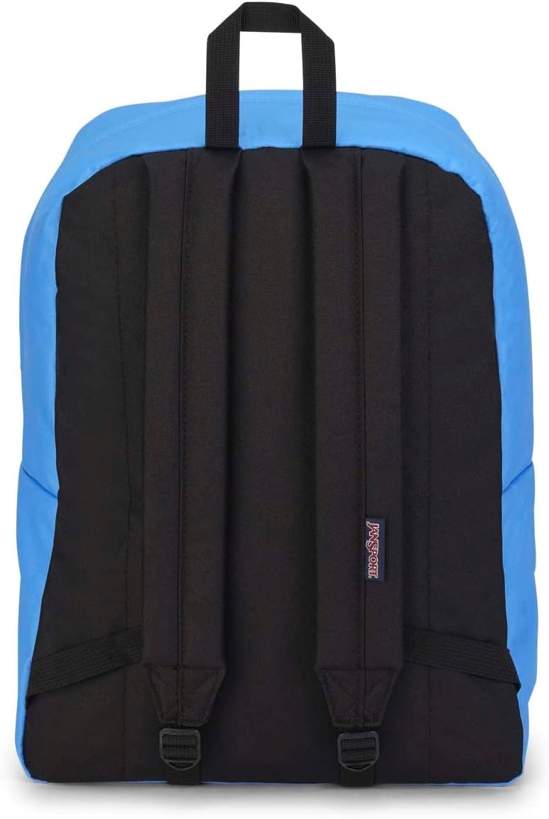 image:imageJanSport SuperBreak One Backpack Navy Durable Lightweight Bag with 1 Main Compartment Front Utility Pocket with Builtin Organizer Premium BackpackBlue Neon