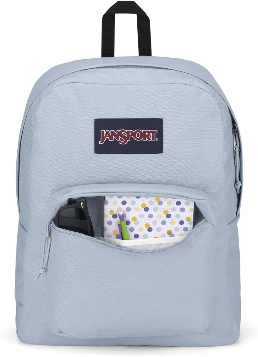 image:imageJanSport SuperBreak One Backpack Navy Durable Lightweight Bag with 1 Main Compartment Front Utility Pocket with Builtin Organizer Premium BackpackBlue Dusk