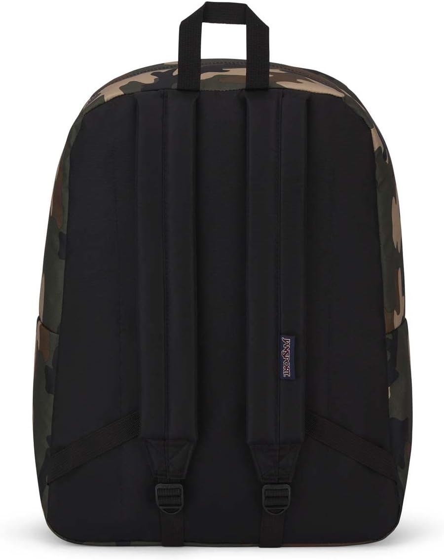 image:imageJanSport SuperBreak One Backpack Navy Durable Lightweight Bag with 1 Main Compartment Front Utility Pocket with Builtin Organizer Premium BackpackBuckshot Camo