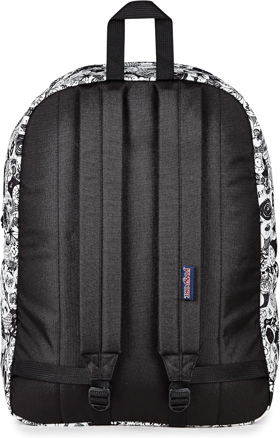 image:imageJanSport SuperBreak One Backpack Navy Durable Lightweight Bag with 1 Main Compartment Front Utility Pocket with Builtin Organizer Premium BackpackDoodle Dots