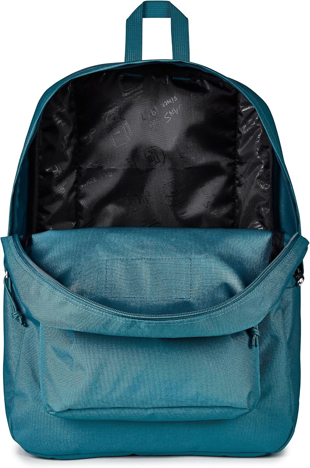 image:imageJanSport SuperBreak One Backpack Navy Durable Lightweight Bag with 1 Main Compartment Front Utility Pocket with Builtin Organizer Premium BackpackEmerald Pool