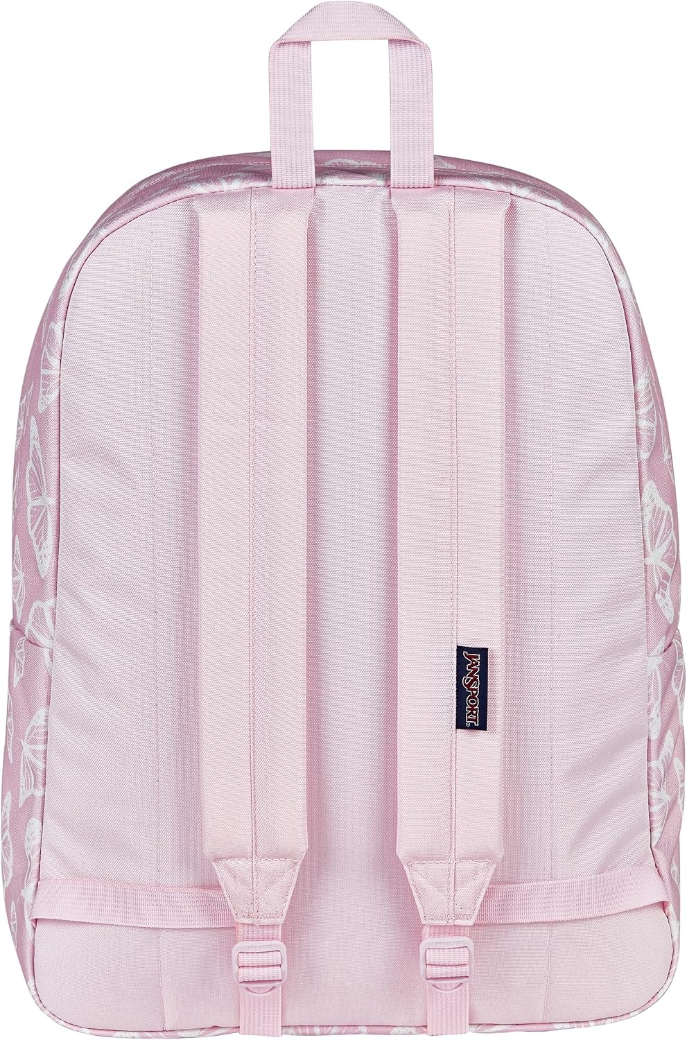 image:imageJanSport SuperBreak One Backpack Navy Durable Lightweight Bag with 1 Main Compartment Front Utility Pocket with Builtin Organizer Premium BackpackFlutter By Pink IceWhitePink Ice