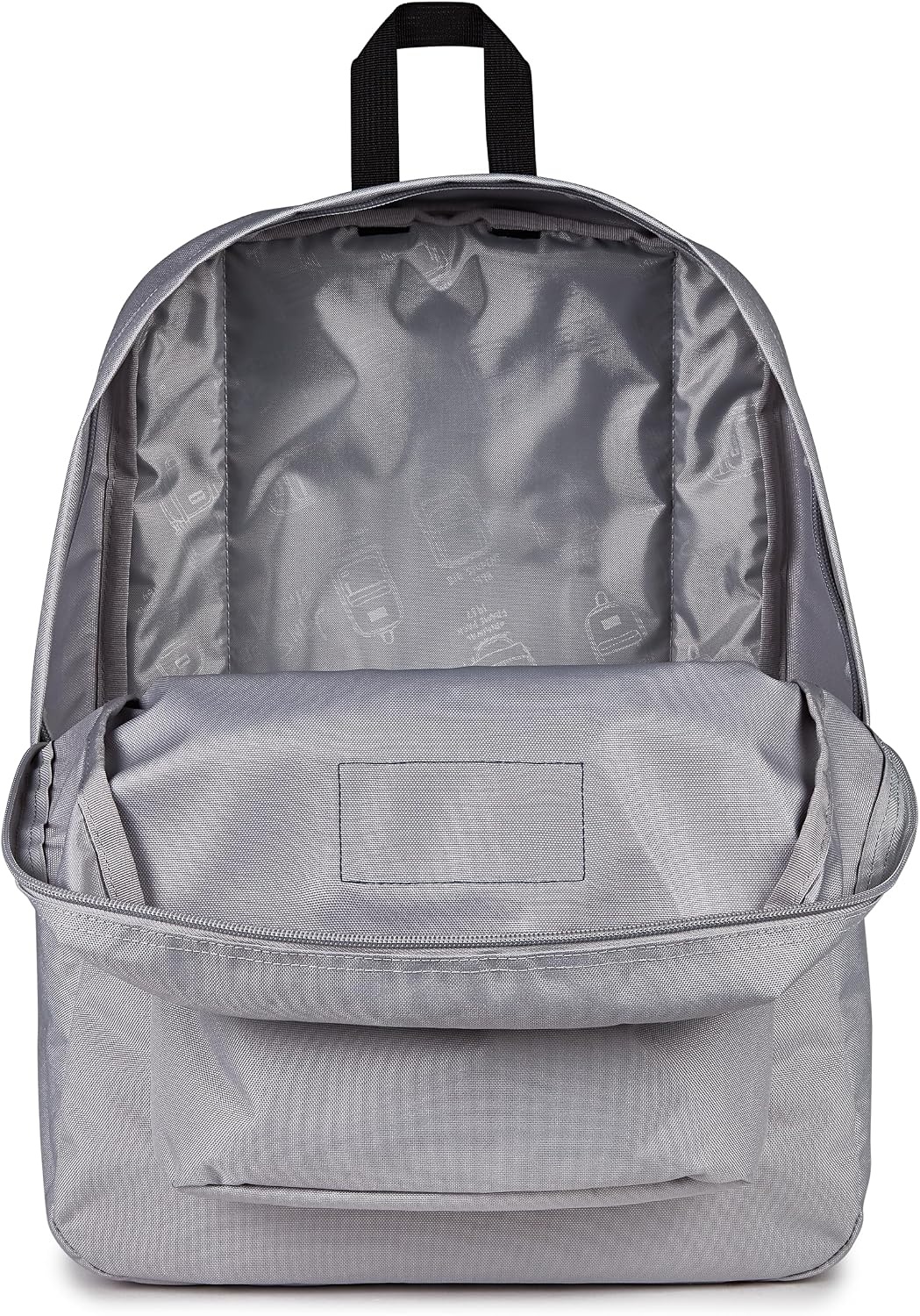 image:imageJanSport SuperBreak One Backpack Navy Durable Lightweight Bag with 1 Main Compartment Front Utility Pocket with Builtin Organizer Premium BackpackGrounded Grey