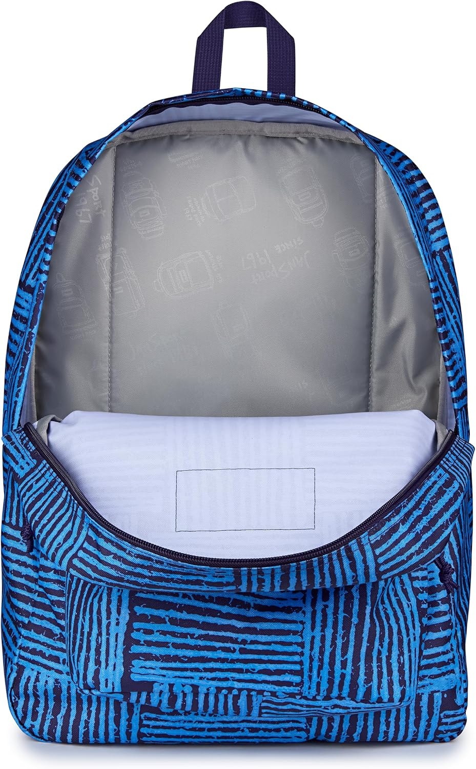 image:imageJanSport SuperBreak One Backpack Navy Durable Lightweight Bag with 1 Main Compartment Front Utility Pocket with Builtin Organizer Premium BackpackThreaded