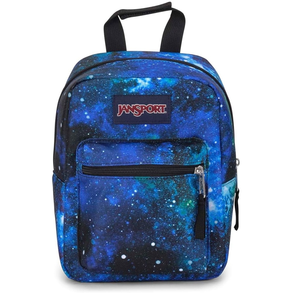 image:imageJanSport Big Break Insulated Lunch Bag Small SoftSided Cooler Ideal for Class Work or Meal Prep BlackCyberspace Galaxy
