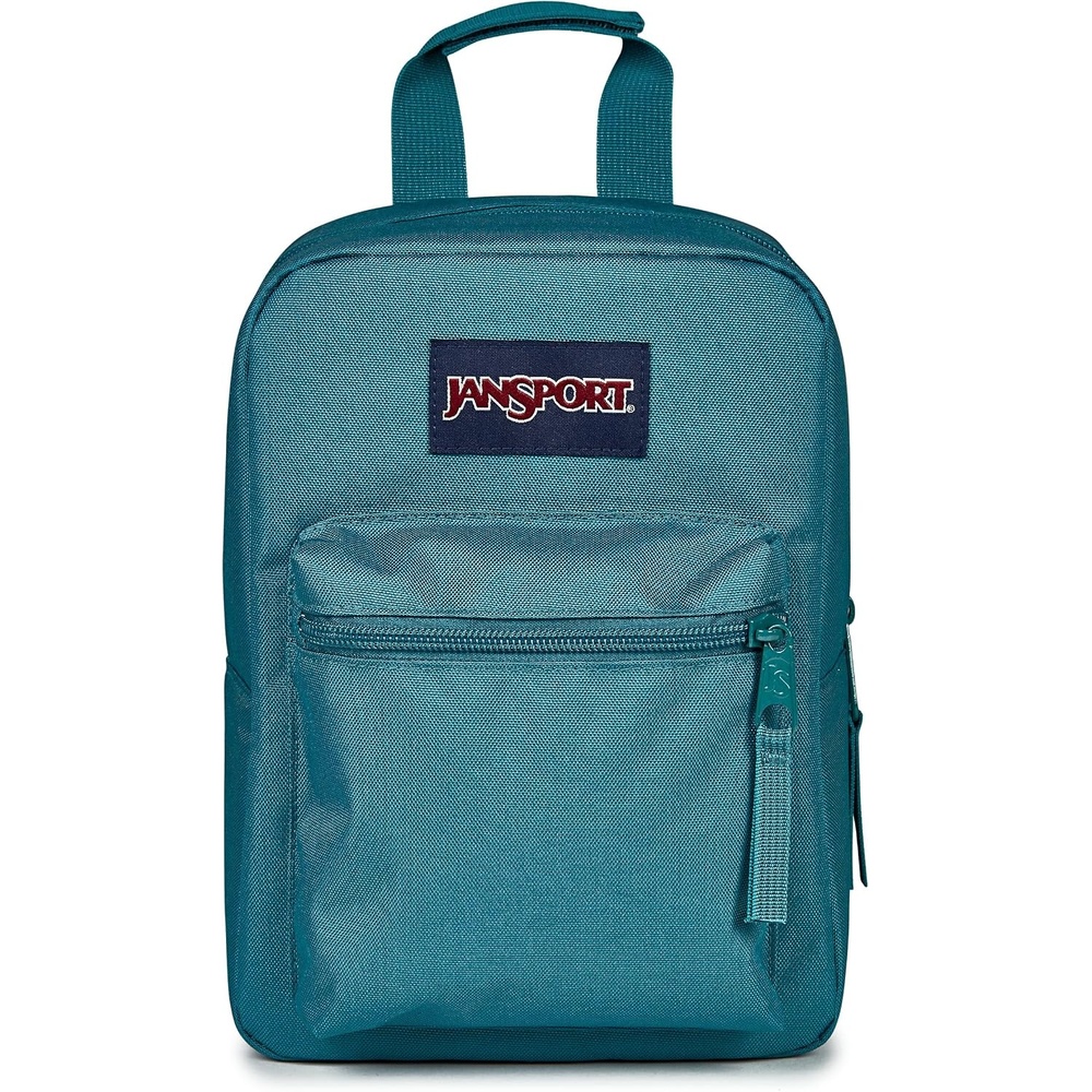 image:imageJanSport Big Break Insulated Lunch Bag Small SoftSided Cooler Ideal for Class Work or Meal Prep BlackEmerald Pool