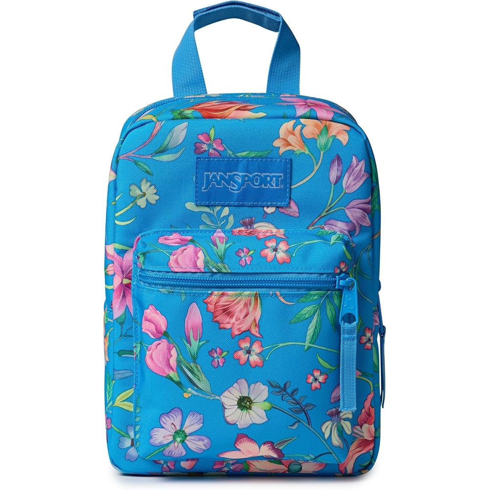 image:imageJanSport Big Break Insulated Lunch Bag Small SoftSided Cooler Ideal for Class Work or Meal Prep BlackFlora Aura Electric