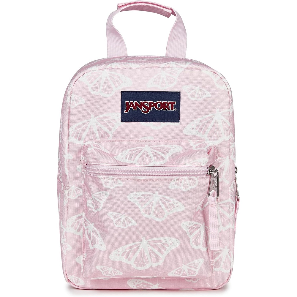 image:imageJanSport Big Break Insulated Lunch Bag Small SoftSided Cooler Ideal for Class Work or Meal Prep BlackFlutter By Pink Ice