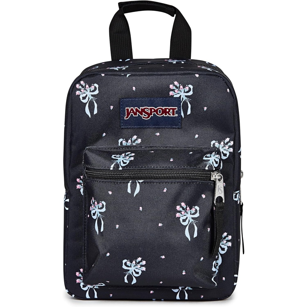 image:imageJanSport Big Break Insulated Lunch Bag Small SoftSided Cooler Ideal for Class Work or Meal Prep BlackPastel Petals Black