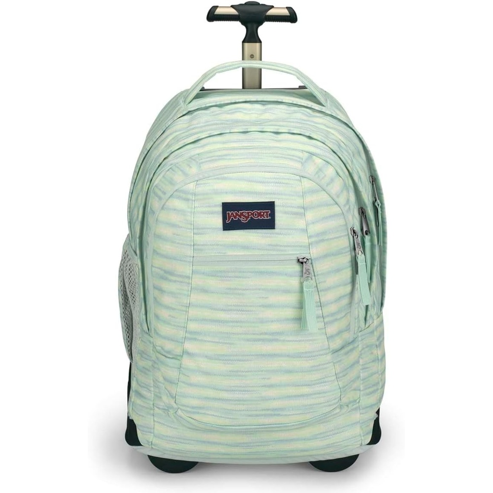 image:imageJanSport Driver 8 Rolling Backpack Wheeled Travel Bag with 15Inch Laptop Sleeve One Size Black70s Space Dye Fresh Mint