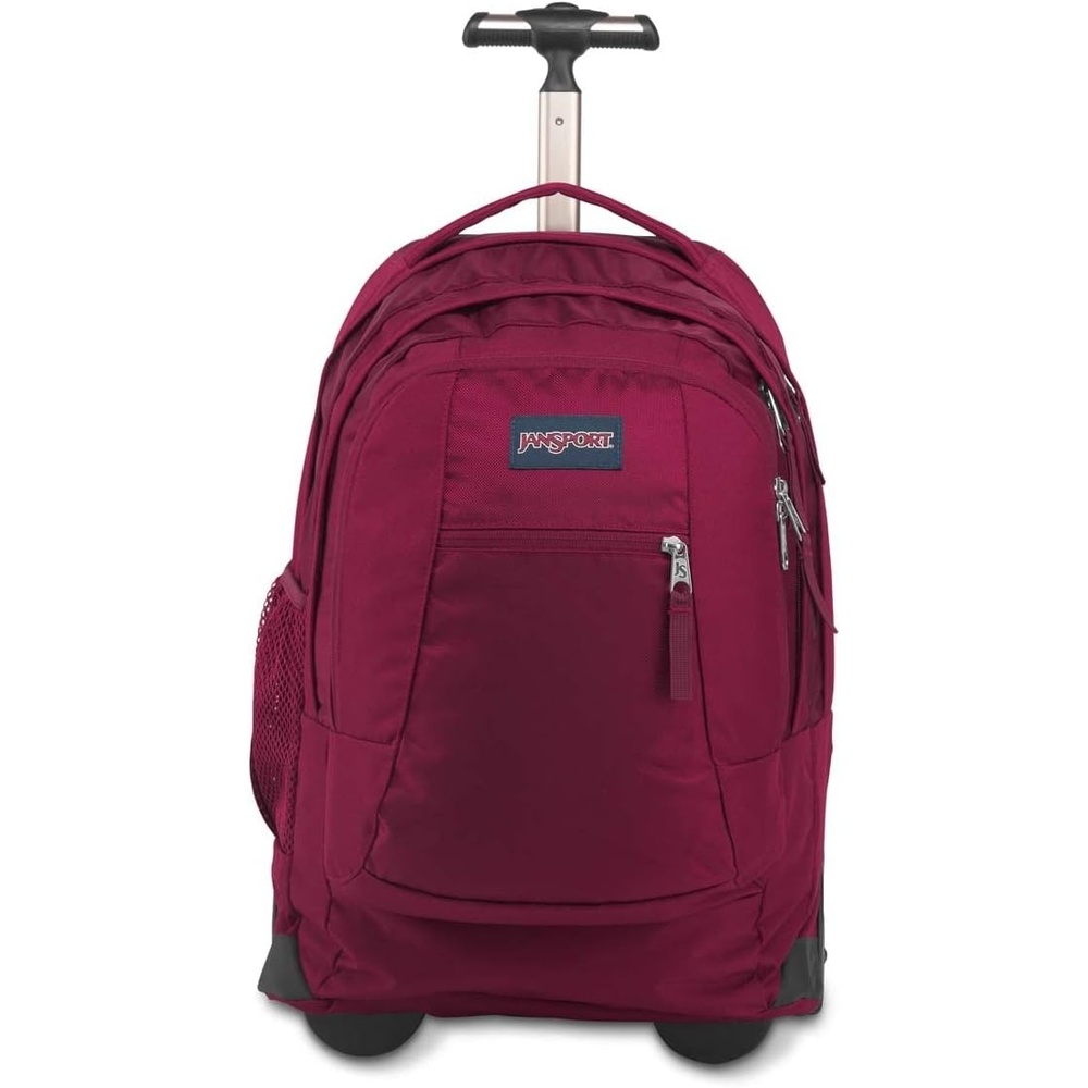 image:imageJanSport Driver 8 Rolling Backpack Wheeled Travel Bag with 15Inch Laptop Sleeve One Size BlackRusset Red