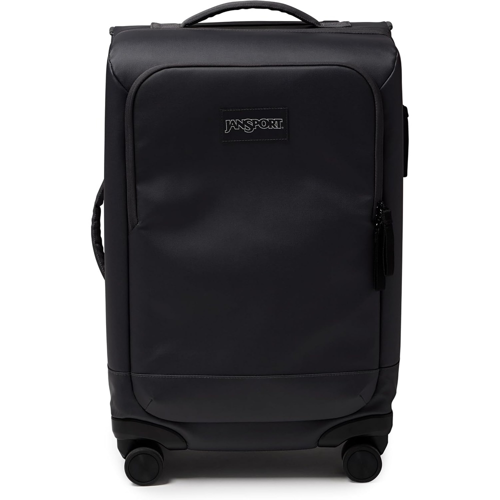 image:imageJanSport Good Latitude Checked Spinner Suitcase  68L Water Resistant Travel Luggage  26inch Large Durable Lightweight Rolling Hardside Softside Bag Smokey GritSmokey Grit