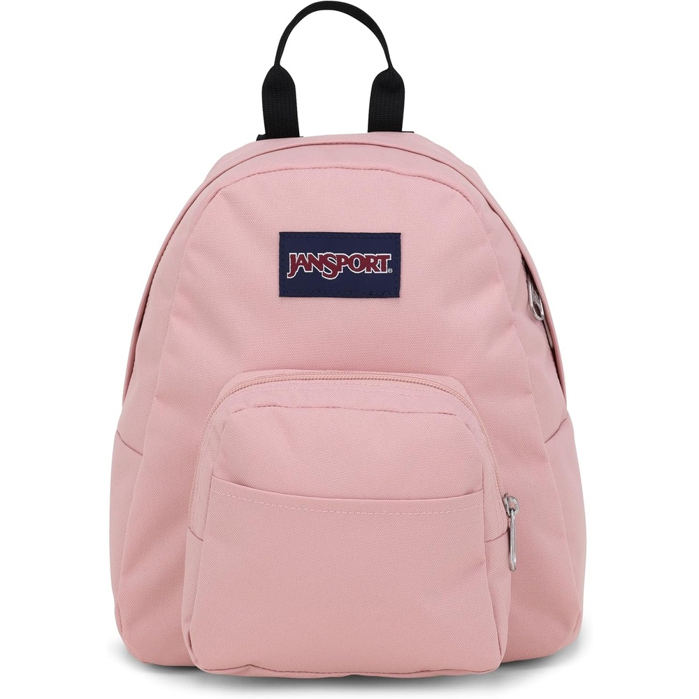 image:imageJanSport Half Pint Mini Backpack 102 L Durable Mini Bag Purse with Adjustable Shoulder Straps Single Main Compartment Zippered Stash Pocket BlackMisty Rose