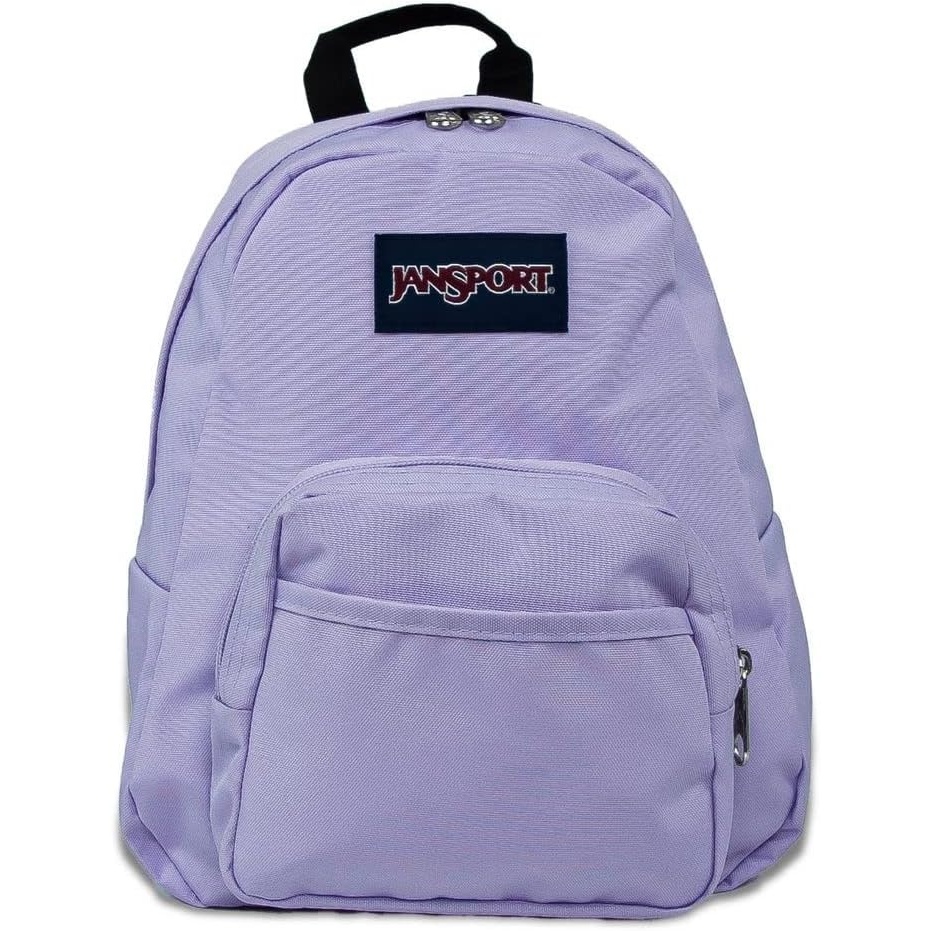 image:imageJanSport Half Pint Mini Backpack 102 L  Durable Mini Bag Purse with Adjustable Shoulder Straps Single Main Compartment Zippered Stash Pocket BlackPastel Lilac