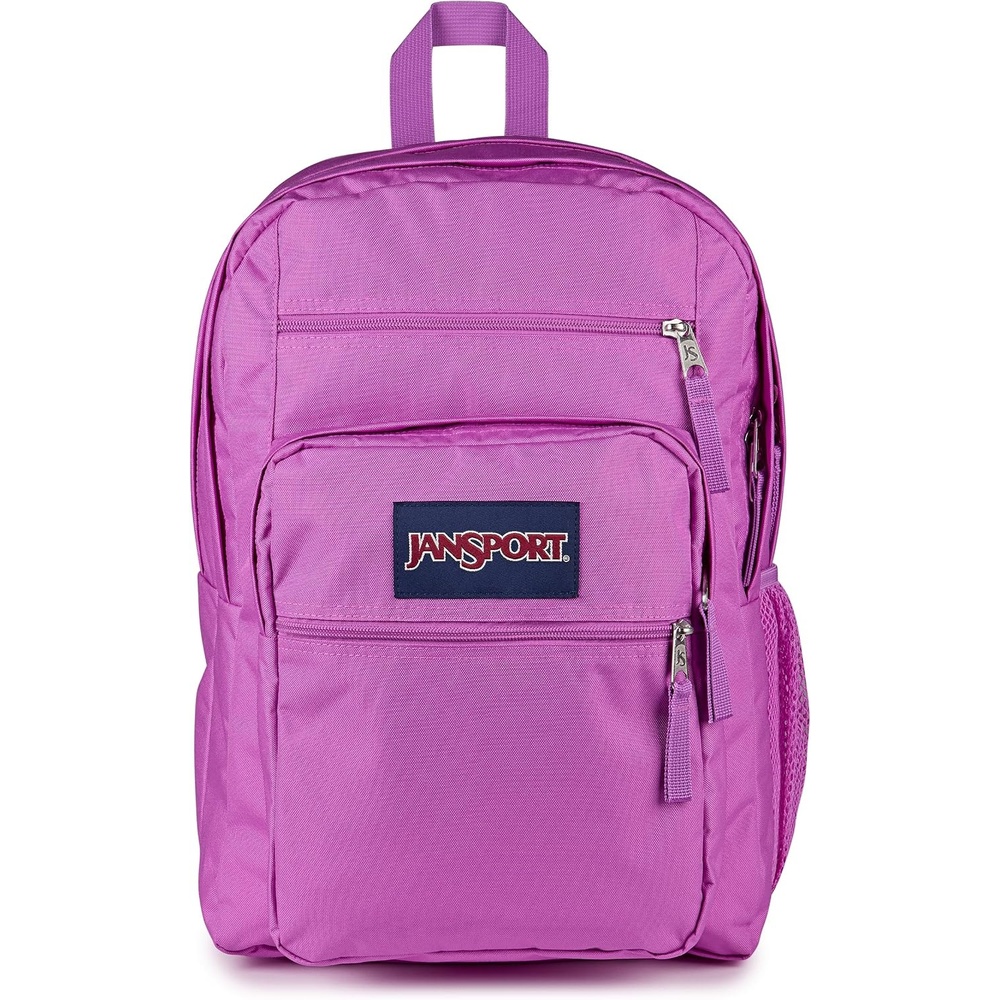 image:imageJanSport Laptop Backpack  Computer Bag with 2 Compartments Ergonomic Shoulder Straps 15 Laptop Sleeve Haul Handle  Cyberspace GalaxyDigital Fuchsia