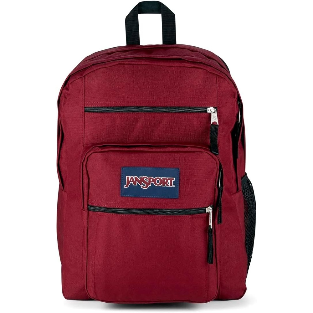 image:imageJanSport Laptop Backpack  Computer Bag with 2 Compartments Ergonomic Shoulder Straps 15 Laptop Sleeve Haul Handle  Cyberspace GalaxyRusset Red