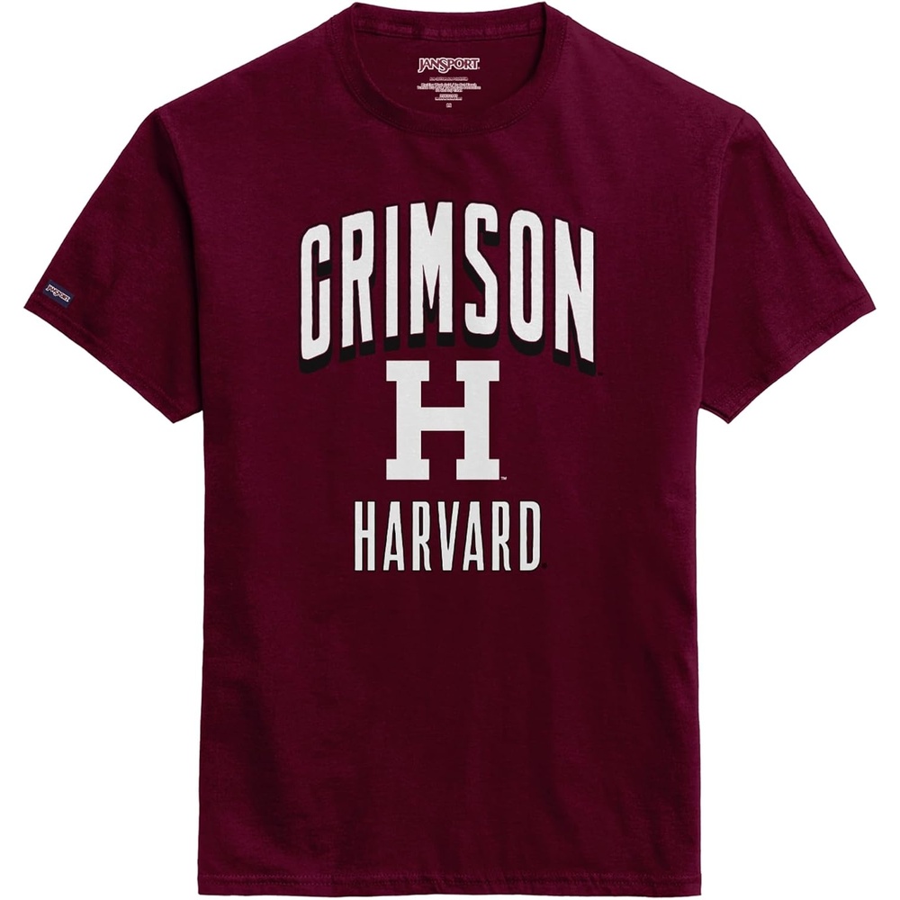 image:imageJanSport NCAA Officially Licensed Campus Short Sleeve T Shirt for Men Soft amp Breathable PreShrunk Cotton Crewneck T ShirtHarvard Crimson
