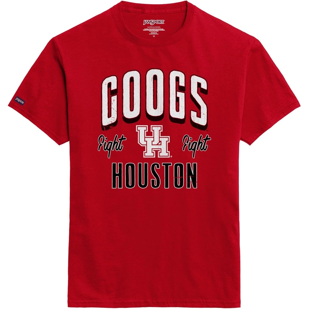 image:imageJanSport NCAA Officially Licensed Campus Short Sleeve T Shirt for Men Soft amp Breathable PreShrunk Cotton Crewneck T ShirtHouston Cougars