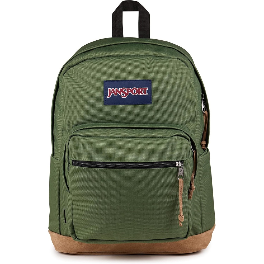 image:imageJanSport Right Pack Backpack Durable Daypack with Padded 15 Laptop Sleeve Spacious Main Compartment amp Integrated Water Bottle Pocket Rustic Roses Moon FlowerBluPnkGrnCargo Green