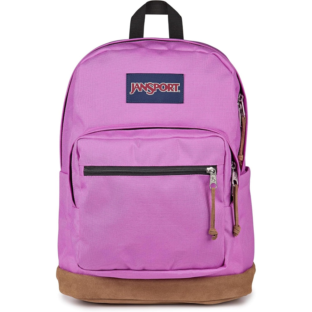 image:imageJanSport Right Pack Backpack Durable Daypack with Padded 15 Laptop Sleeve Spacious Main Compartment amp Integrated Water Bottle Pocket Rustic Roses Moon FlowerBluPnkGrnDigital Fuchsia