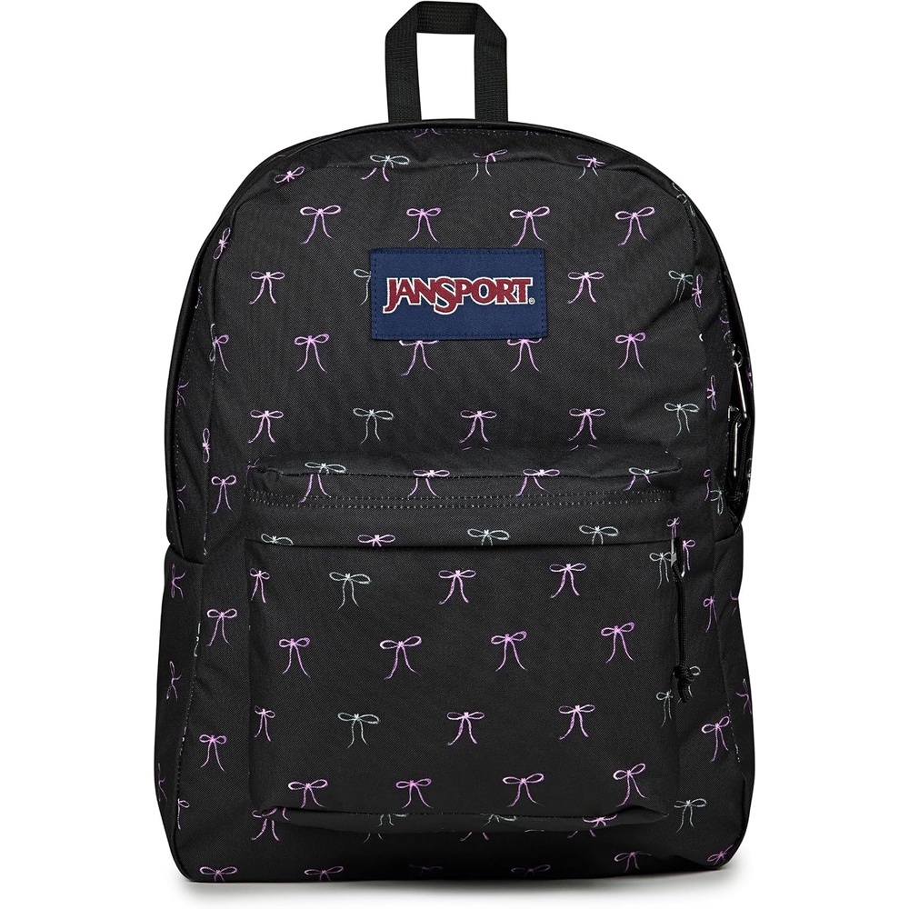 image:imageJanSport SuperBreak One Backpack Navy Durable Lightweight Bag with 1 Main Compartment Front Utility Pocket with Builtin Organizer Premium BackpackBad Bows