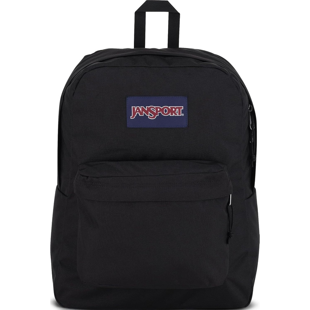 image:imageJanSport SuperBreak One Backpack Navy Durable Lightweight Bag with 1 Main Compartment Front Utility Pocket with Builtin Organizer Premium BackpackBlack