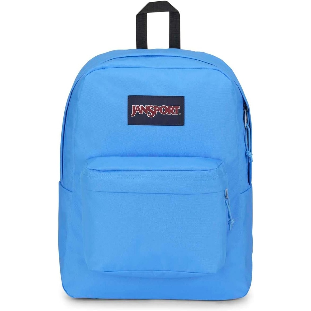 image:imageJanSport SuperBreak One Backpack Navy Durable Lightweight Bag with 1 Main Compartment Front Utility Pocket with Builtin Organizer Premium BackpackBlue Neon