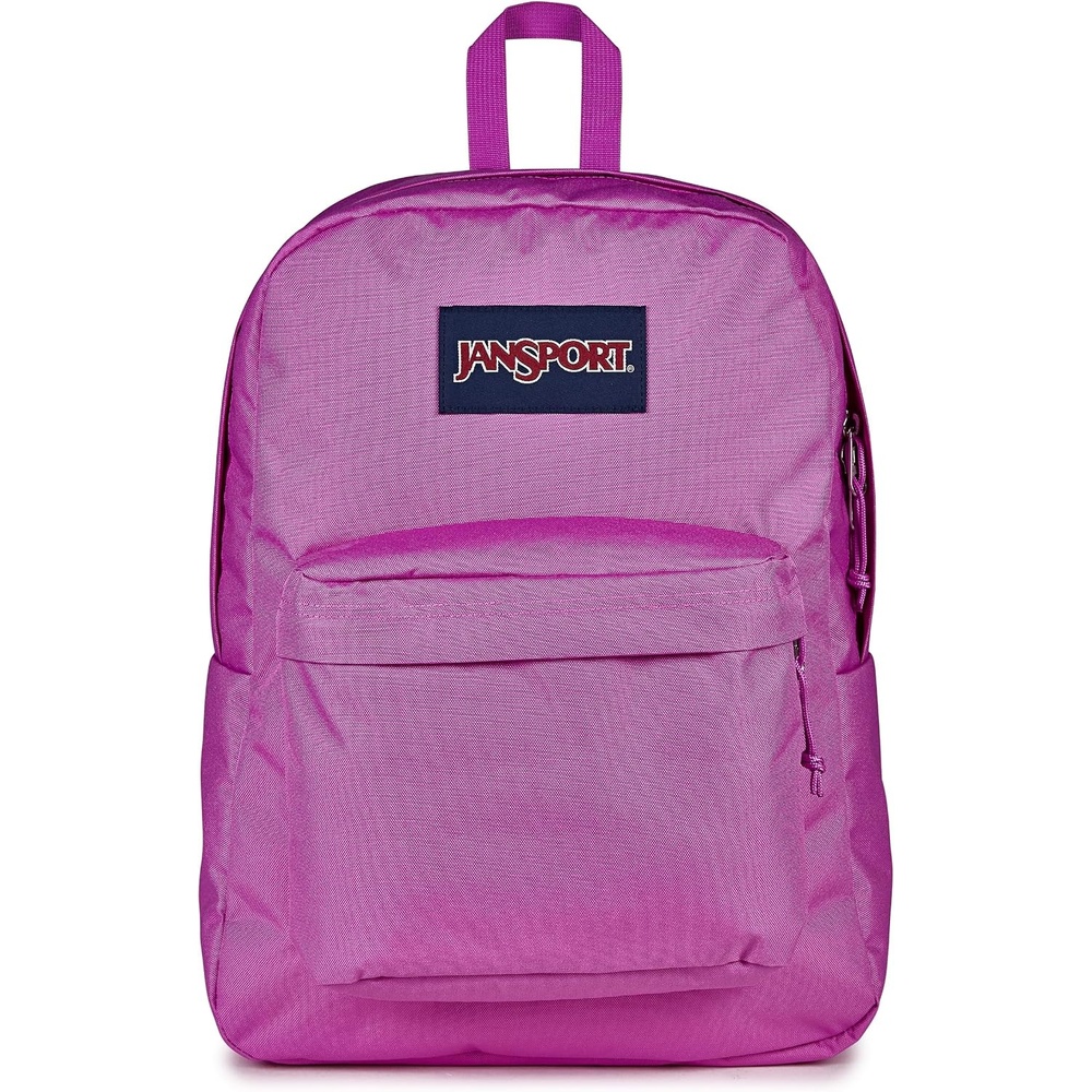 image:imageJanSport SuperBreak One Backpack Navy Durable Lightweight Bag with 1 Main Compartment Front Utility Pocket with Builtin Organizer Premium BackpackDigital Fuchsia