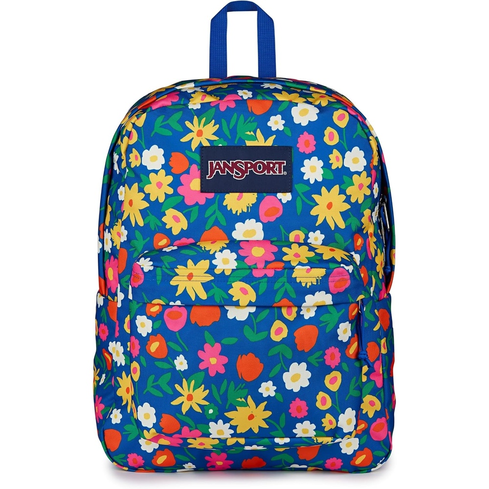image:imageJanSport SuperBreak One Backpack Navy Durable Lightweight Bag with 1 Main Compartment Front Utility Pocket with Builtin Organizer Premium BackpackFlower Market