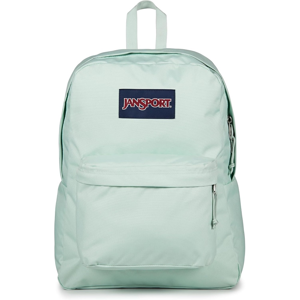 image:imageJanSport SuperBreak One Backpack Navy Durable Lightweight Bag with 1 Main Compartment Front Utility Pocket with Builtin Organizer Premium BackpackFresh Mint
