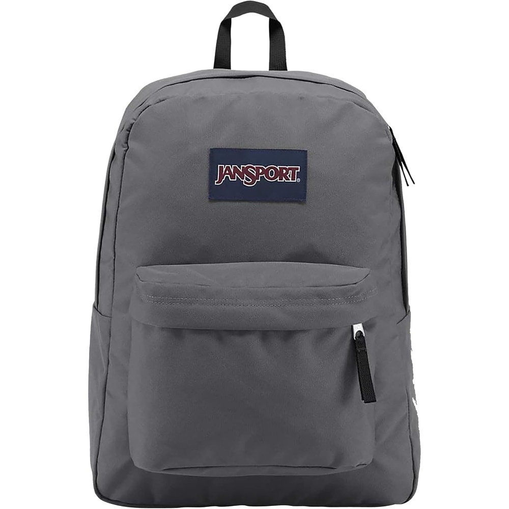 image:imageJanSport SuperBreak One Backpack Navy Durable Lightweight Bag with 1 Main Compartment Front Utility Pocket with Builtin Organizer Premium BackpackGraphite Grey