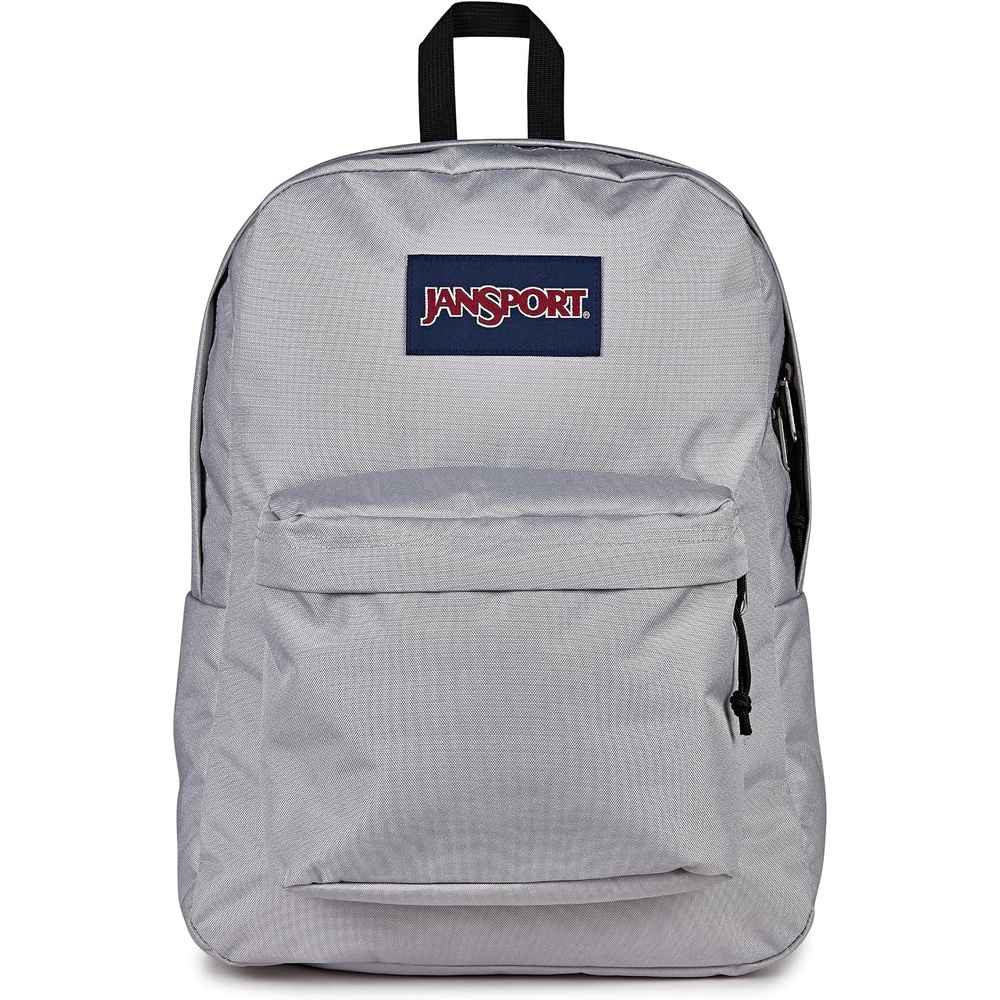 image:imageJanSport SuperBreak One Backpack Navy Durable Lightweight Bag with 1 Main Compartment Front Utility Pocket with Builtin Organizer Premium BackpackGrounded Grey