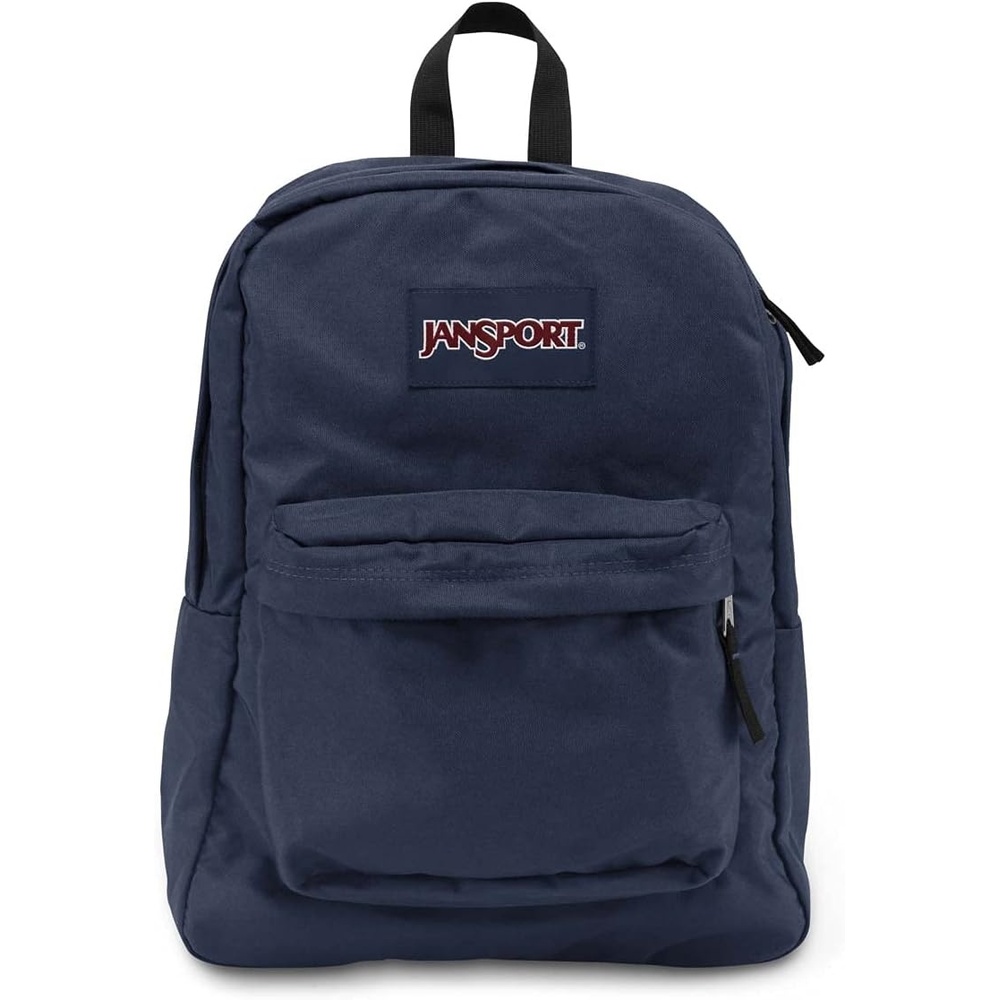 image:imageJanSport SuperBreak One Backpack Navy Durable Lightweight Bag with 1 Main Compartment Front Utility Pocket with Builtin Organizer Premium BackpackNavy
