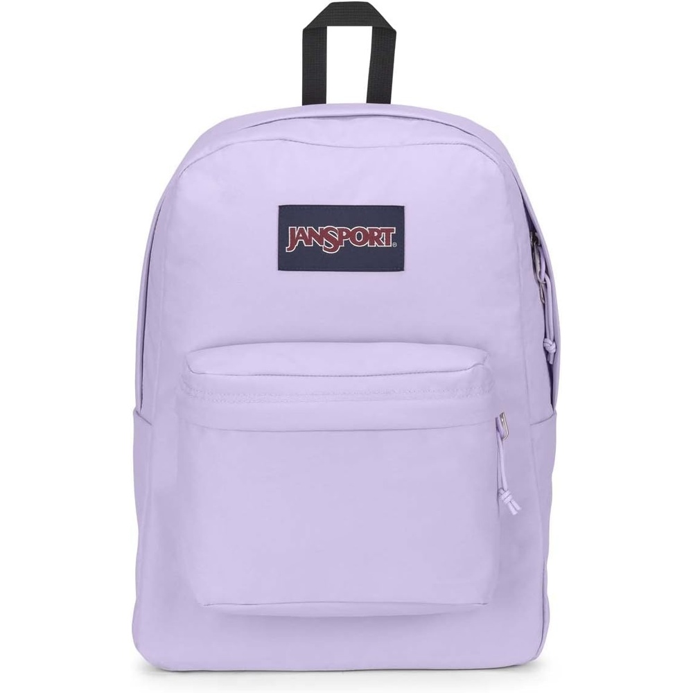 image:imageJanSport SuperBreak One Backpack Navy Durable Lightweight Bag with 1 Main Compartment Front Utility Pocket with Builtin Organizer Premium BackpackPastel Lilac